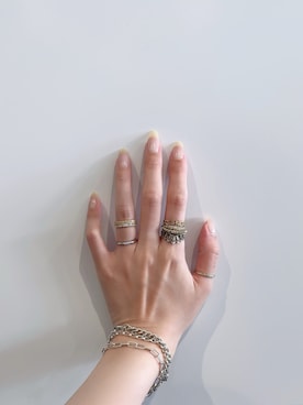 「アイテム（アクセサリー）」を使った、おもちさん（レディース・165cm）の秋コーディネート