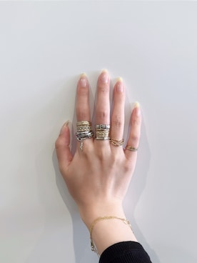 「アイテム（アクセサリー）」を使った、おもちさん（レディース・165cm）の秋コーディネート