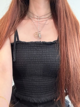「アイテム（チャーム）」を使った、ぺりさん（レディース・165cm）の夏コーディネート