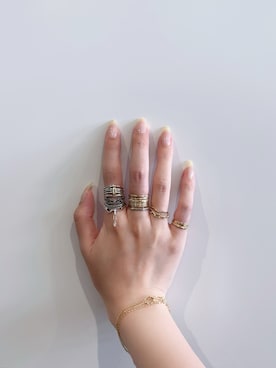 「アイテム（アクセサリー）」を使った、おもちさん（レディース・165cm）の秋コーディネート