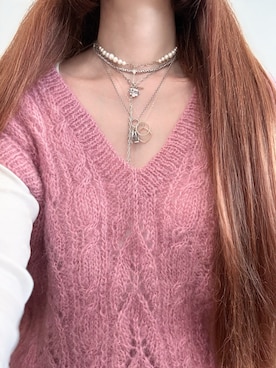 「アイテム（チャーム）」を使った、ぺりさん（レディース・165cm）の秋コーディネート