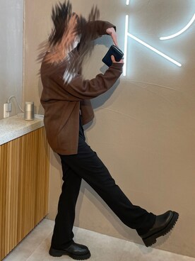 「G.O.C（ジーオーシー）のアイテム（カーディガン/ボレロ）」を使った、たさん（メンズ・175cm）の冬コーディネート
