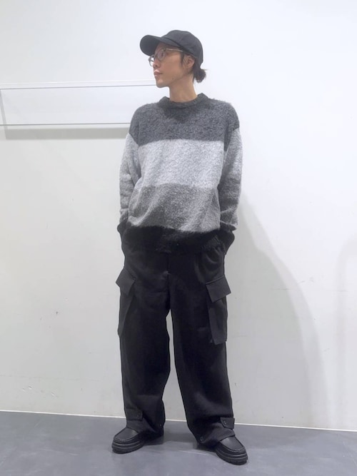 カラーブロックニットプルオーバー/148834
