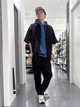 「LAKOLE（ラコレ）のアイテム（キャップ）」を使った、ETTYTY335さん（メンズ・172cm）の春コーディネート