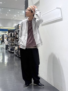 「アイテム（レインシューズ）」を使った、ETTYTY335さん（メンズ・172cm）の秋コーディネート