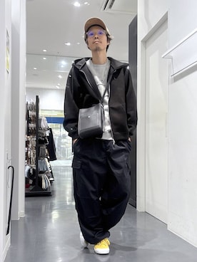 「LAKOLE（ラコレ）のキルト切替キャップ / 591514（キャップ）」を使った、ETTYTY335さん（メンズ・172cm・30代）の秋コーディネート