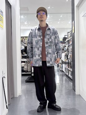 「LAKOLE（ラコレ）のアイテム（キャップ）」を使った、ETTYTY335さん（メンズ・172cm）の春コーディネート