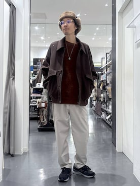 「アイテム（ブルゾン）」を使った、ETTYTY335さん（メンズ・172cm・30代）の冬コーディネート