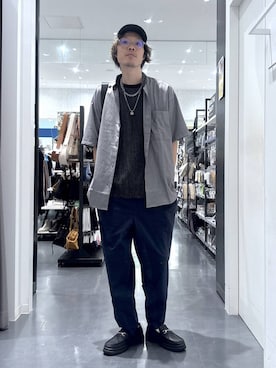 「LAKOLE（ラコレ）のアイテム（キャップ）」を使った、ETTYTY335さん（メンズ・172cm）の夏コーディネート