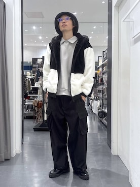 「おでかけ」｜「アイテム（スウェット）」を使った、ETTYTY335さん（メンズ・172cm）の秋コーディネート