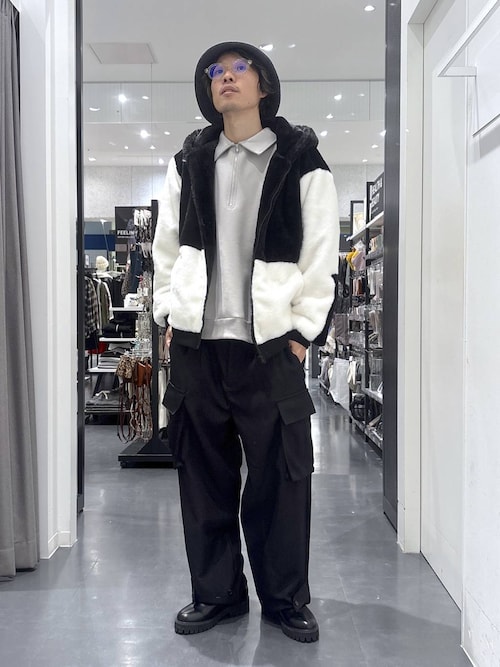 セール】【セットアップ可】マットスエードダンボールハーフZIP