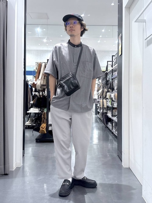 LAKOLE（ラコレ） ワイドパンツ パンツ シボサッカースリムパンツ