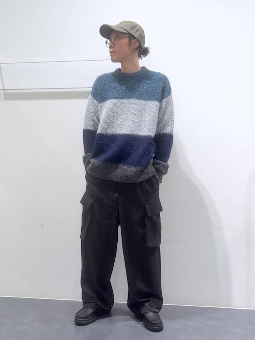 カラーブロックニットプルオーバー/148834