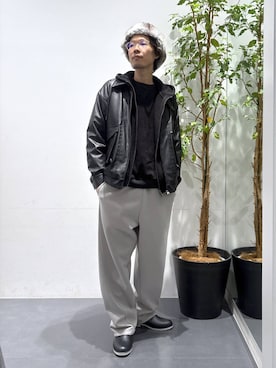 「アイテム（レインシューズ）」を使った、ETTYTY335さん（メンズ・172cm）の秋コーディネート