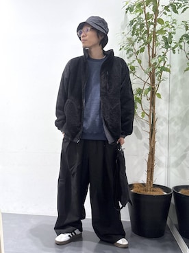 「アイテム（スラックス）」を使った、ETTYTY335さん（メンズ・172cm・30代）の冬コーディネート