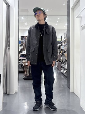 「おでかけ」｜「アイテム（帽子）」を使った、ETTYTY335さん（メンズ・172cm）の冬コーディネート