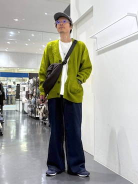 「アイテム（カーディガン/ボレロ）」を使った、ETTYTY335さん（メンズ・172cm・30代）の秋コーディネート