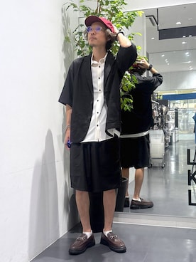 「アイテム（ジャケット/アウター）」を使った、ETTYTY335さん（メンズ・172cm・30代）の夏コーディネート