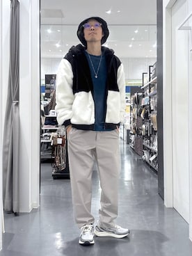 「おでかけ」｜「アイテム（帽子）」を使った、ETTYTY335さん（メンズ・172cm）の冬コーディネート