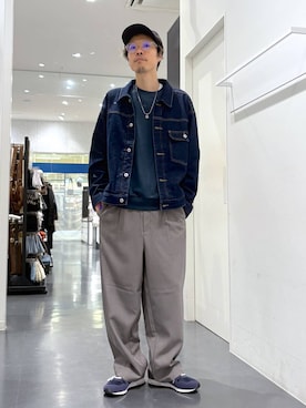 「アイテム（デニムジャケット）」を使った、ETTYTY335さん（メンズ・172cm・30代）の秋コーディネート