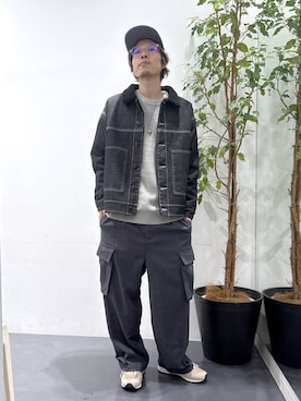 「アイテム（カーゴパンツ）」を使った、ETTYTY335さん（メンズ・172cm・30代）の冬コーディネート