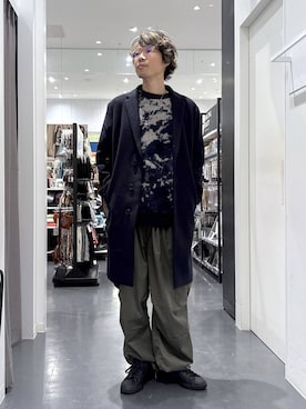 「アイテム（カーゴパンツ）」を使った、ETTYTY335さん（メンズ・172cm・30代）の秋コーディネート