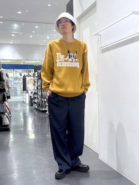 「アイテム（イエロー系）」を使った、ETTYTY335さん（メンズ・172cm・30代）の秋コーディネート
