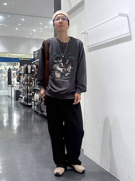 「アイテム（トートバッグ）」を使った、ETTYTY335さん（メンズ・172cm・30代）の秋コーディネート