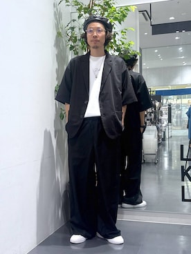 「アイテム（テーラードジャケット）」を使った、ETTYTY335さん（メンズ・172cm・30代）の夏コーディネート