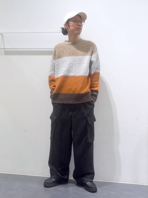 カラーブロックニットプルオーバー/148834