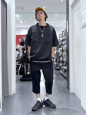 「LAKOLE（ラコレ）のアイテム（キャップ）」を使った、ETTYTY335さん（メンズ・172cm）の夏コーディネート