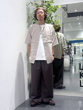「LAKOLE（ラコレ）のタンクソールビットローファー / 182121（ローファー）」を使った、ETTYTY335さん（メンズ・172cm・30代）の夏コーディネート