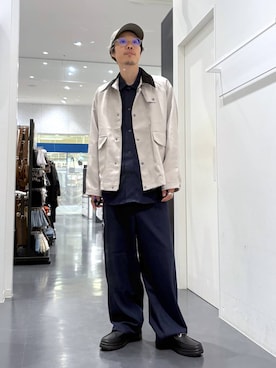 「アイテム（ローファー）」を使った、ETTYTY335さん（メンズ・172cm・30代）の秋コーディネート