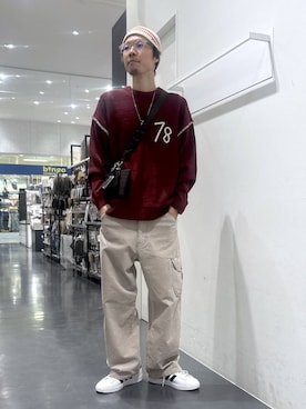 「アイテム（スマホグッズ）」を使った、ETTYTY335さん（メンズ・172cm）の秋コーディネート