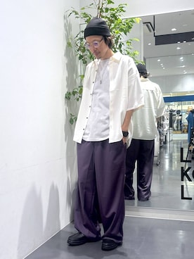 「アイテム（ローファー）」を使った、ETTYTY335さん（メンズ・172cm・30代）の夏コーディネート