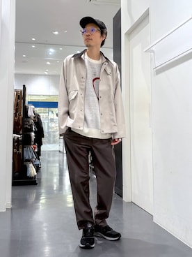 「アイテム（ブルゾン）」を使った、ETTYTY335さん（メンズ・172cm・30代）の秋コーディネート