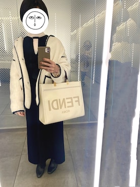 「FENDI」｜「アイテム（ワンピース/ドレス）」を使った、umlさん（レディース・155cm）の冬コーディネート