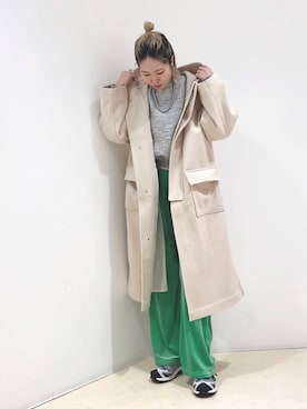 「KBF（ケイビーエフ）のアイテム（アクセサリー）」を使った、しもむーさん（レディース・167cm）の冬コーディネート