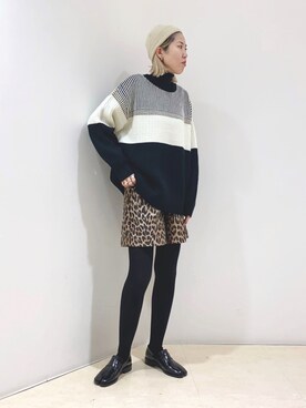 「RACAL（ラカル）のアイテム」を使った、しもむーさん（レディース・167cm）の冬コーディネート