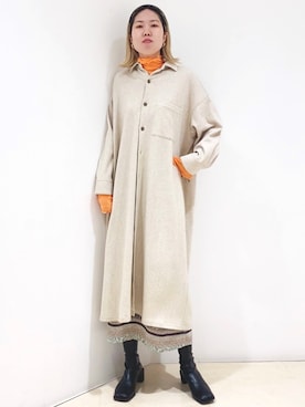 しもむーさん（レディース・167cm）の冬コーディネート