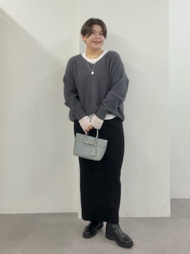 asuka.kさん(レディース・161cm)の冬コーディネート