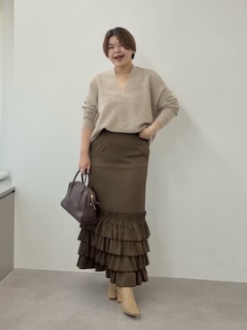 「RIVE DROITE（リヴドロワ）のアイテム」を使った、asuka.kさん（レディース・161cm）の秋コーディネート