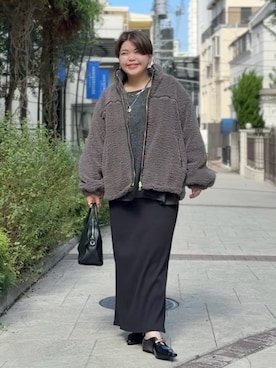 「アイテム（その他アウター）」を使った、asuka.kさん（レディース・161cm）の秋コーディネート