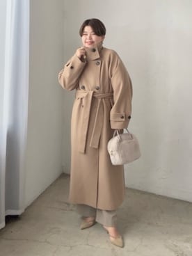 「アイテム（ボストンバッグ）」を使った、asuka.kさん（レディース・161cm）の秋コーディネート