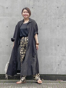 「RIVEDROITE」｜「アイテム（その他アウター）」を使った、asuka.kさん（レディース・161cm）の夏コーディネート