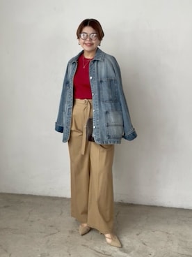 「30代コーデ」｜「アイテム（ジャケット/アウター）」を使った、asuka.kさん（レディース・161cm）の夏コーディネート
