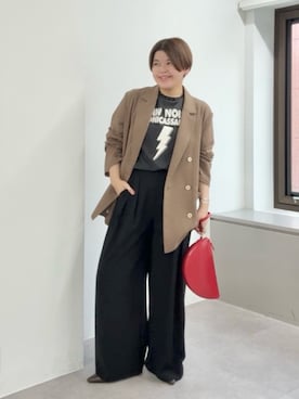 「RIVE DROITE（リヴドロワ）のアイテム（パンツ）」を使った、asuka.kさん（レディース・161cm）の春コーディネート