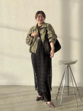 「RIVE DROITE（リヴドロワ）のアイテム（パンツ）」を使った、asuka.kさん（レディース・161cm）の春コーディネート