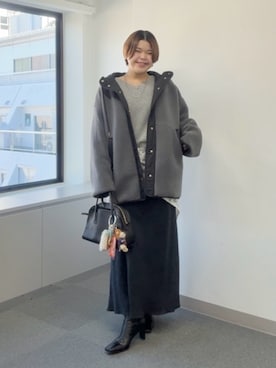 「スカートコーデ」｜asuka.kさん（レディース・161cm）の冬コーディネート