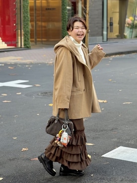 asuka.kさん（レディース・161cm）の冬コーディネート